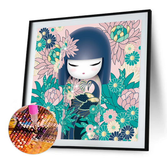Ceramic Doll - Full Round Drill Diamond Painting 40*40CM