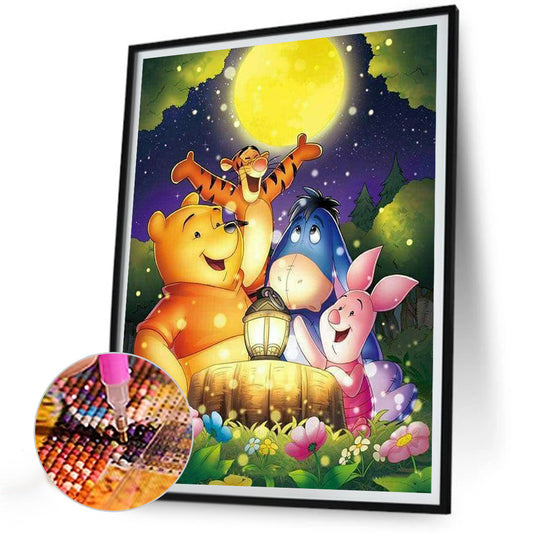 Winnie The Pooh And His Friends - Full Round Drill Diamond Painting 30*40CM
