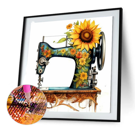 Sewing Machine - Full Round Drill Diamond Painting 40*30CM