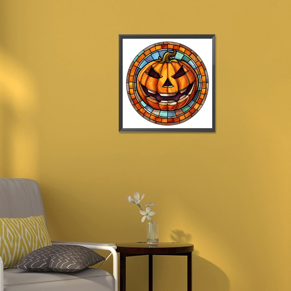 Halloween Glass Painting - Full Round Drill Diamond Painting 30*30CM