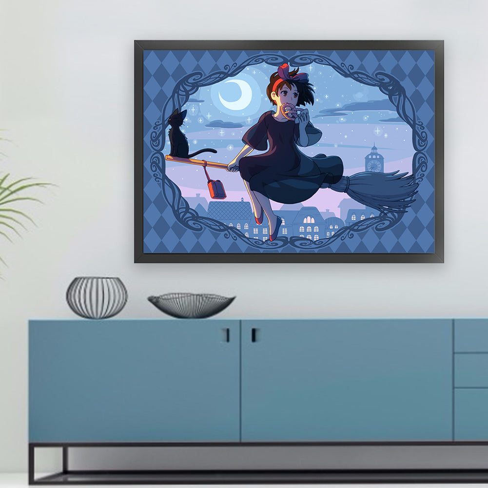 Kiki'S Delivery Service - 11CT Stamped Cross Stitch 60*45CM