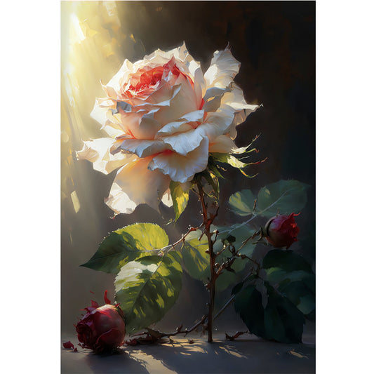 Peony - 11CT Stamped Cross Stitch 45*65CM