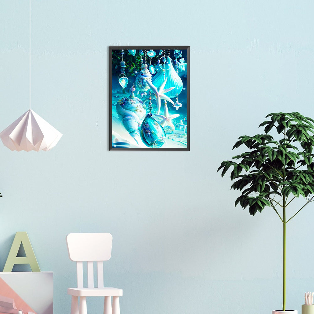 Dream Starfish Glass - Full Round Drill Diamond Painting 30*40CM