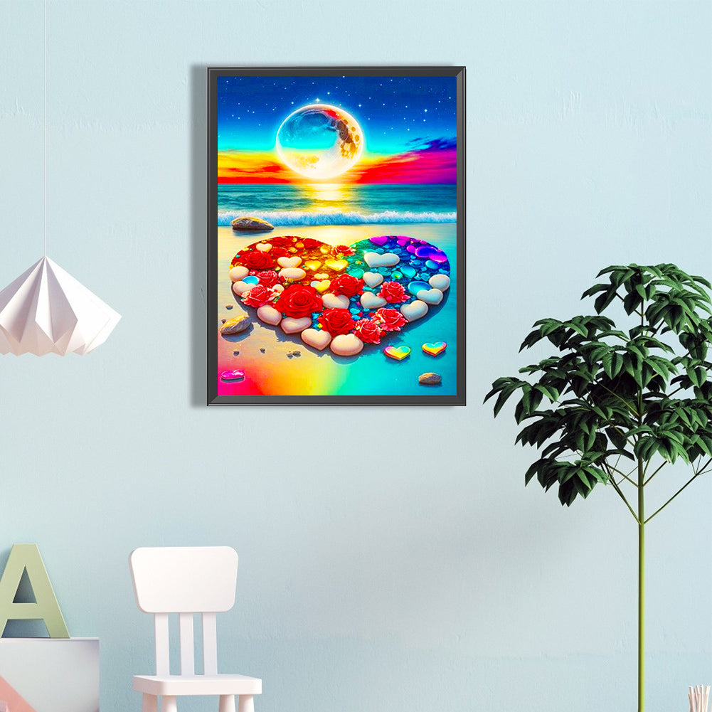 Romantic Seaside - Full Round Drill Diamond Painting 40*60CM