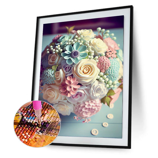 Fresh Bouquet - Full Round Drill Diamond Painting 30*40CM