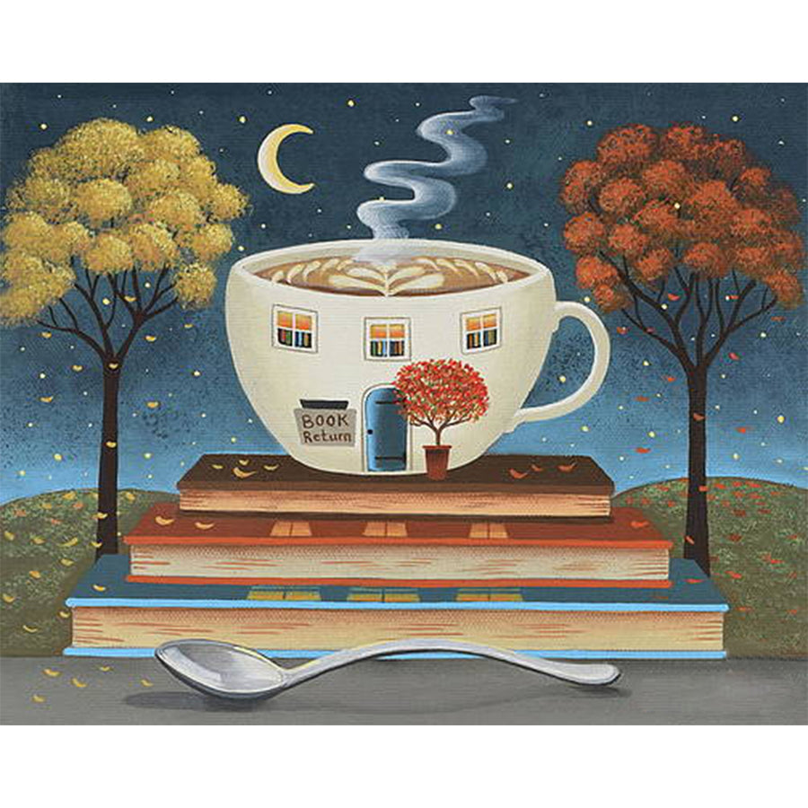 Latte Library - Full Round 50*40CM
