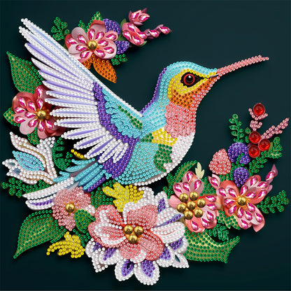 Aniaml Hummingbird Owl Peacock 30*30CM(Canvas) Special Shaped Drill Diamond Painting