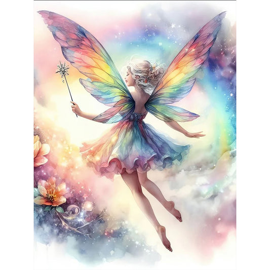 Butterfly Fairy - Full Round Drill Diamond Painting 30*40CM