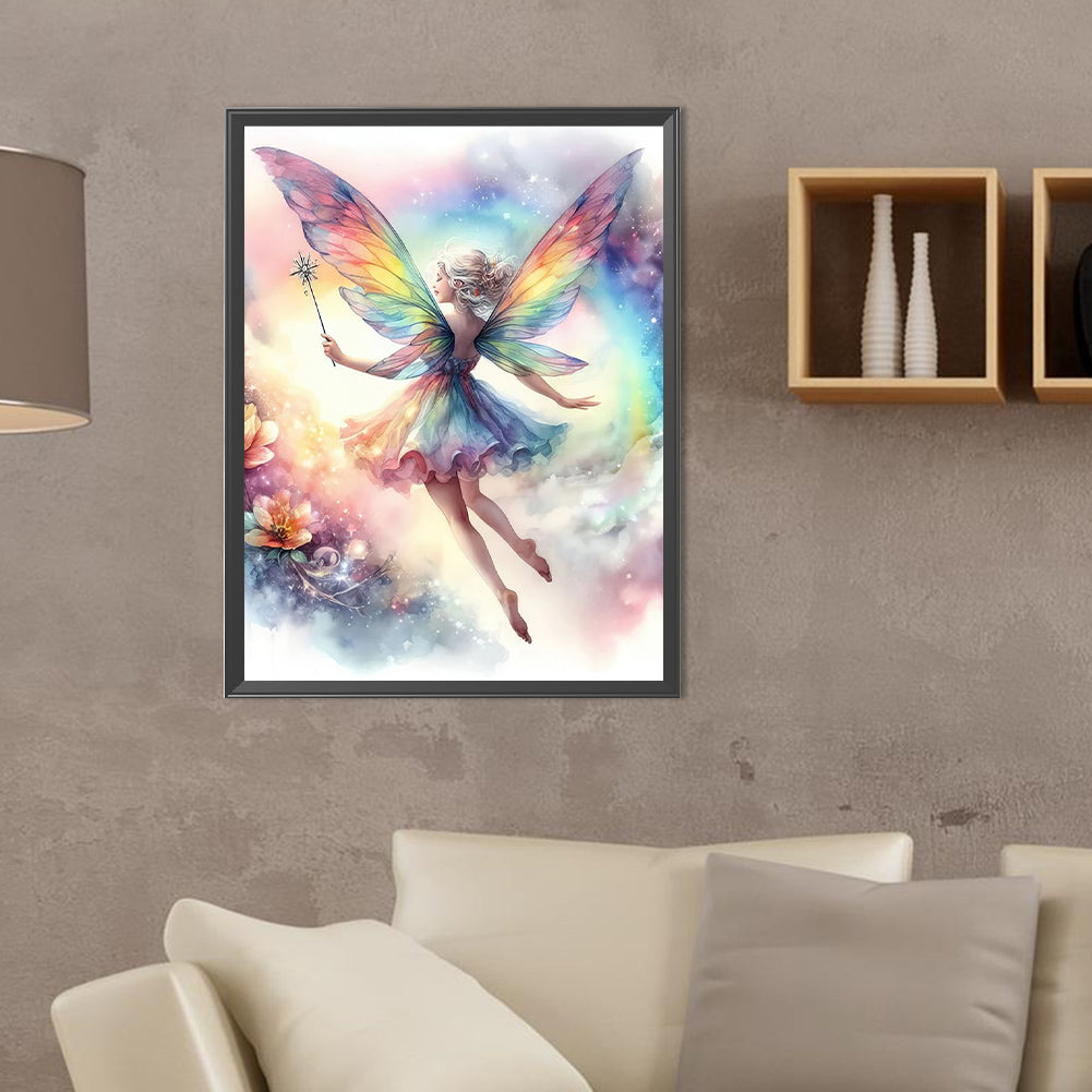 Butterfly Fairy - Full Round Drill Diamond Painting 30*40CM