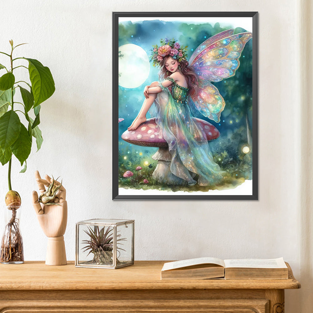 Butterfly Fairy - Full Round Drill Diamond Painting 30*40CM