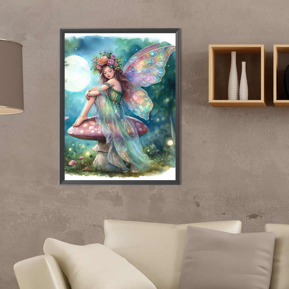 Butterfly Fairy - Full Round Drill Diamond Painting 30*40CM