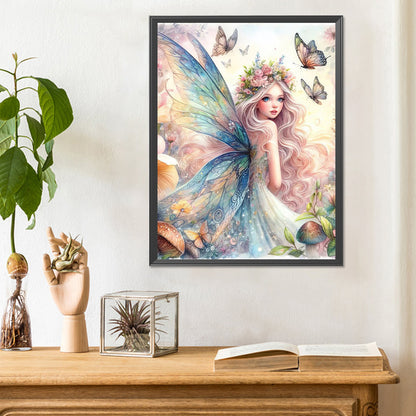 Butterfly Fairy - Full Round Drill Diamond Painting 30*40CM