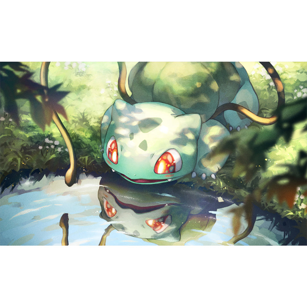 Bulbasaur - Full Round Drill Diamond Painting 50*30CM