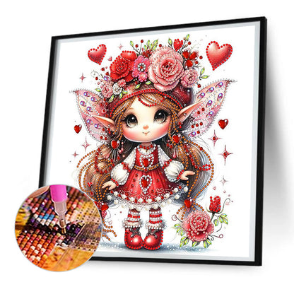 Rose Elf - Special Shaped Drill Diamond Painting 30*30CM