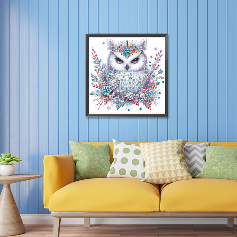 Bald Owl - Special Shaped Drill Diamond Painting 30*30CM