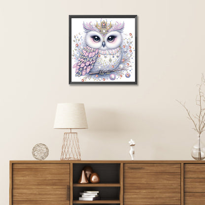 Bald Owl - Special Shaped Drill Diamond Painting 30*30CM