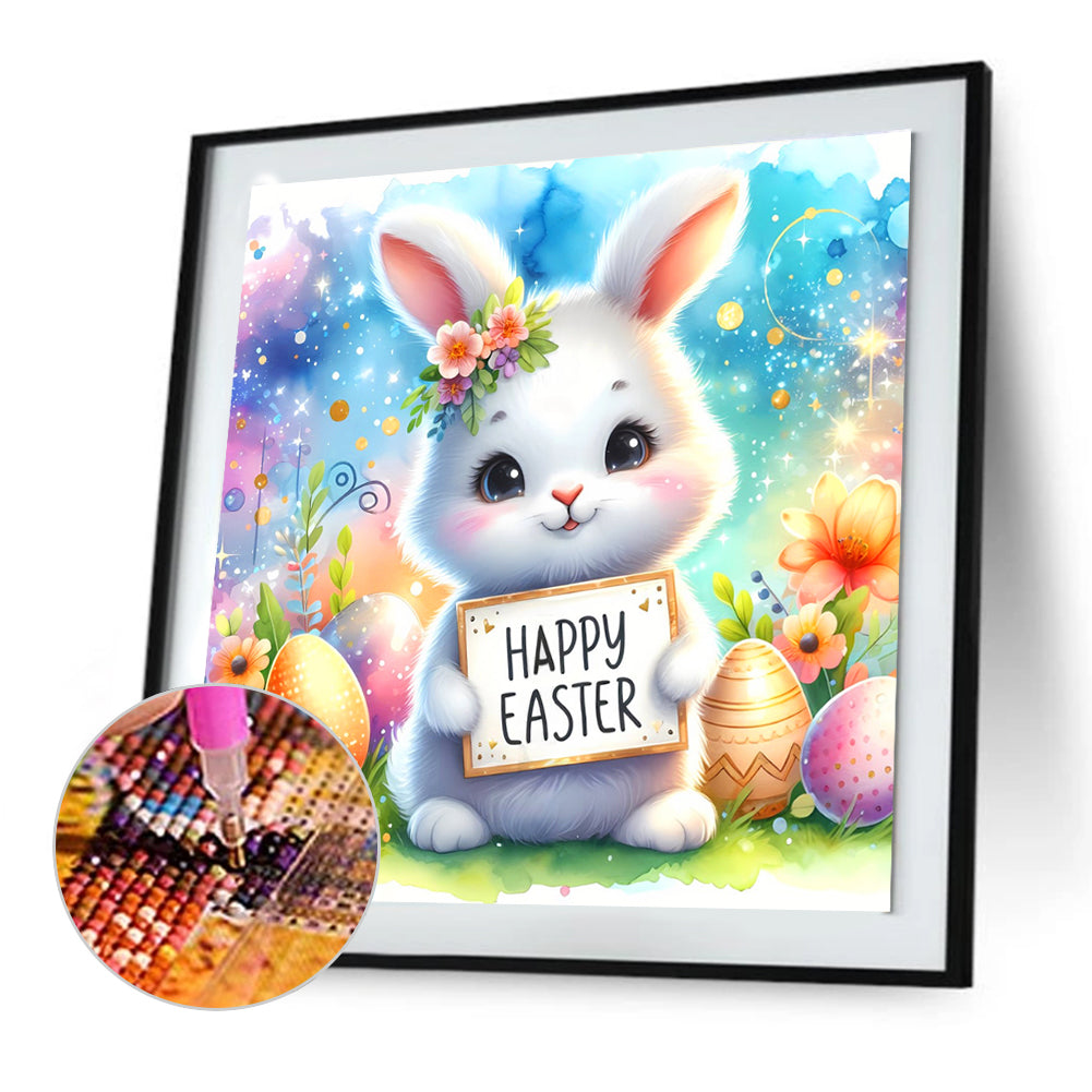 Easter Bunny - Full Round Drill Diamond Painting 30*30CM