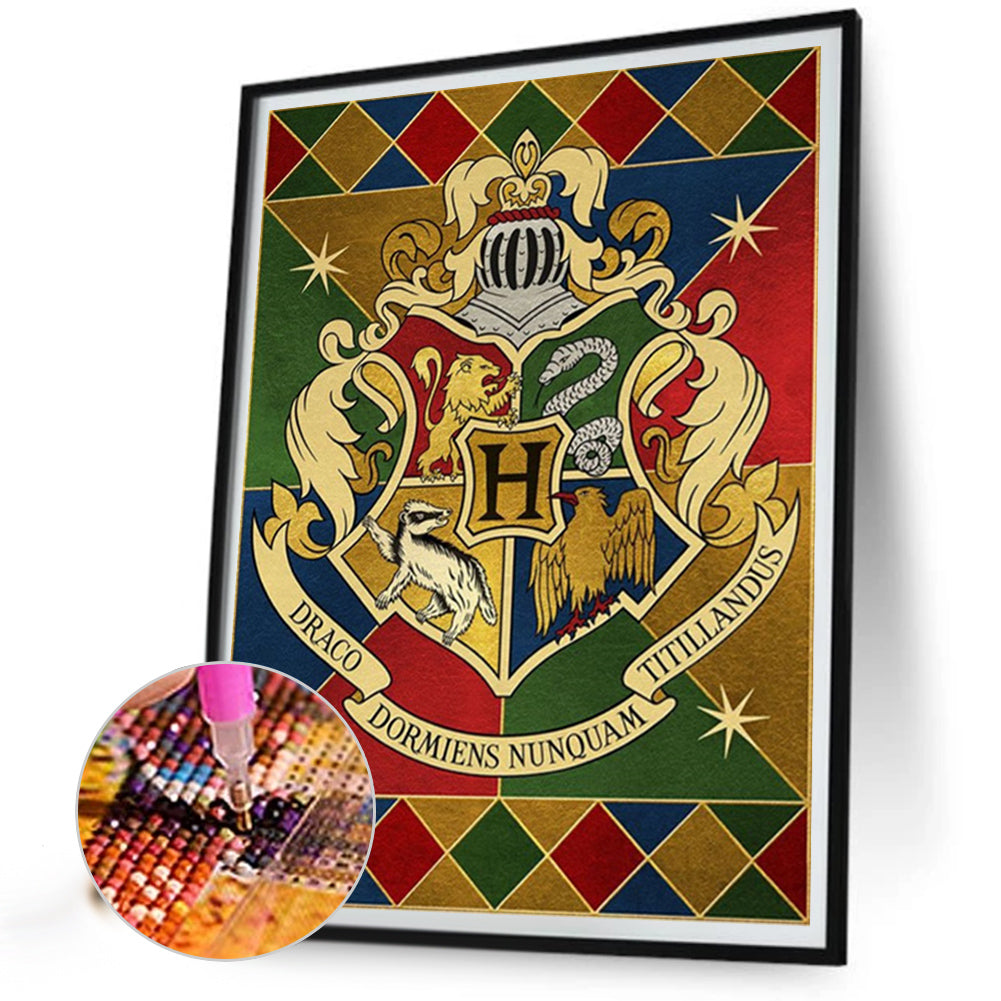 Magic Academy Badge - Full Round Drill Diamond Painting 40*55CM