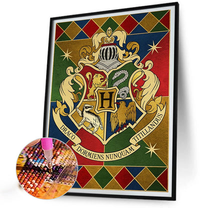 Magic Academy Badge - Full Round Drill Diamond Painting 40*55CM