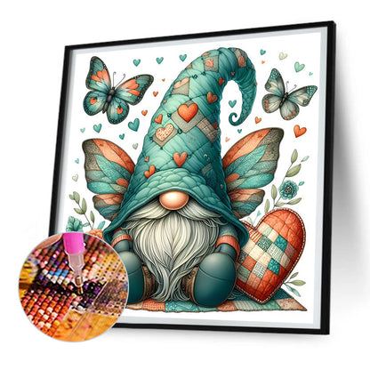 Butterfly Gnome - Full Round Drill Diamond Painting 30*30CM