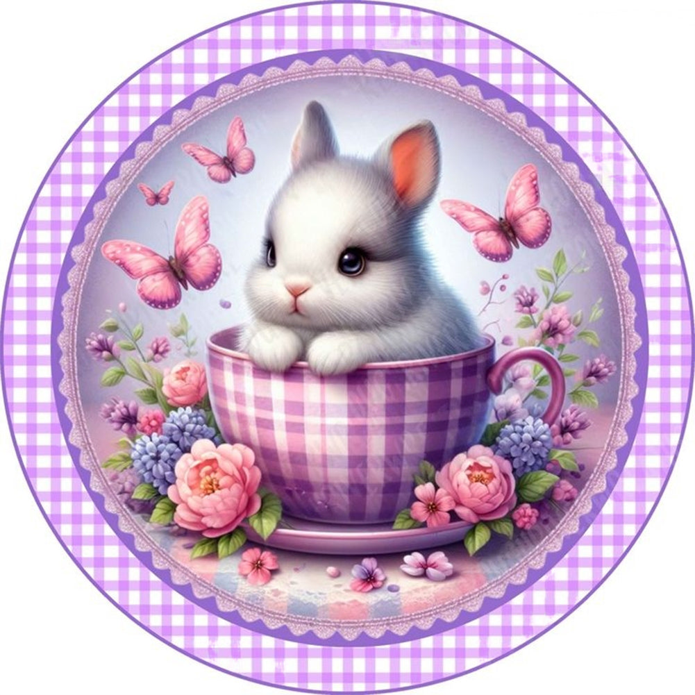 Rabbit - Full Round Drill Diamond Painting 30*30CM