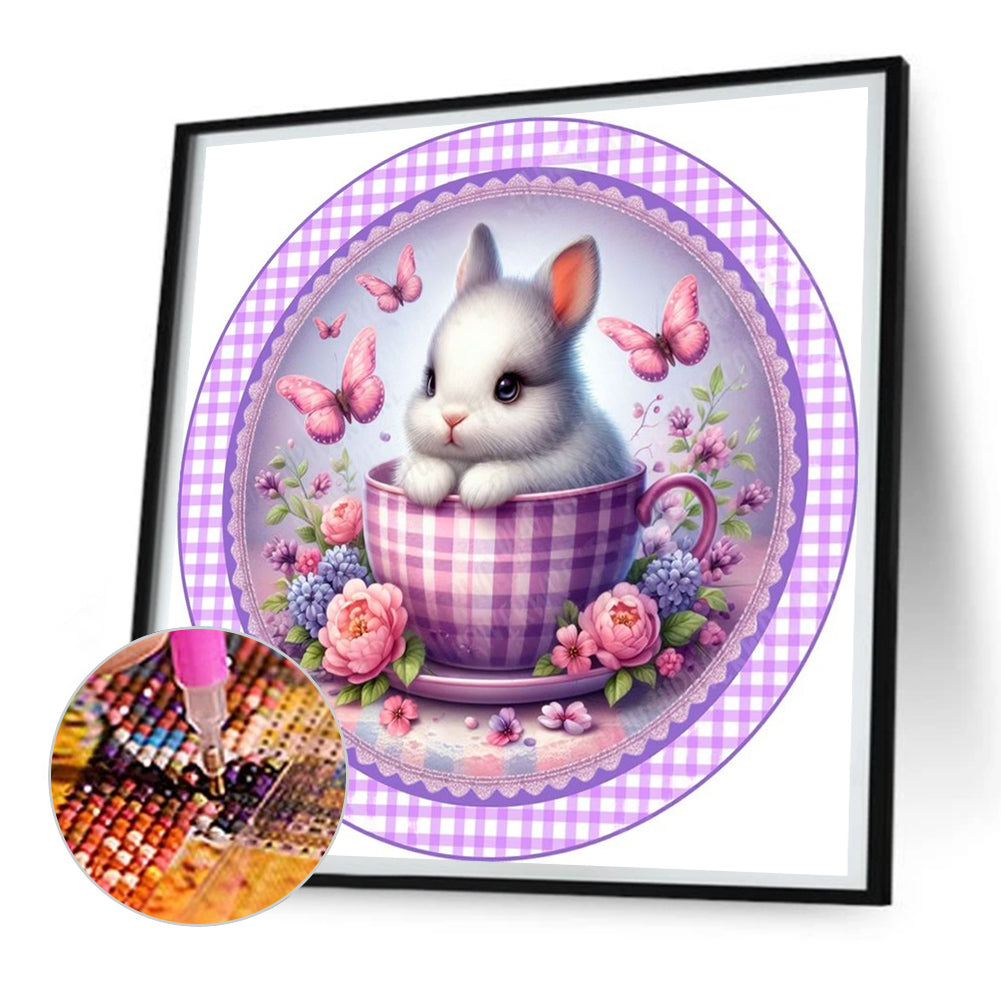 Rabbit - Full Round Drill Diamond Painting 30*30CM