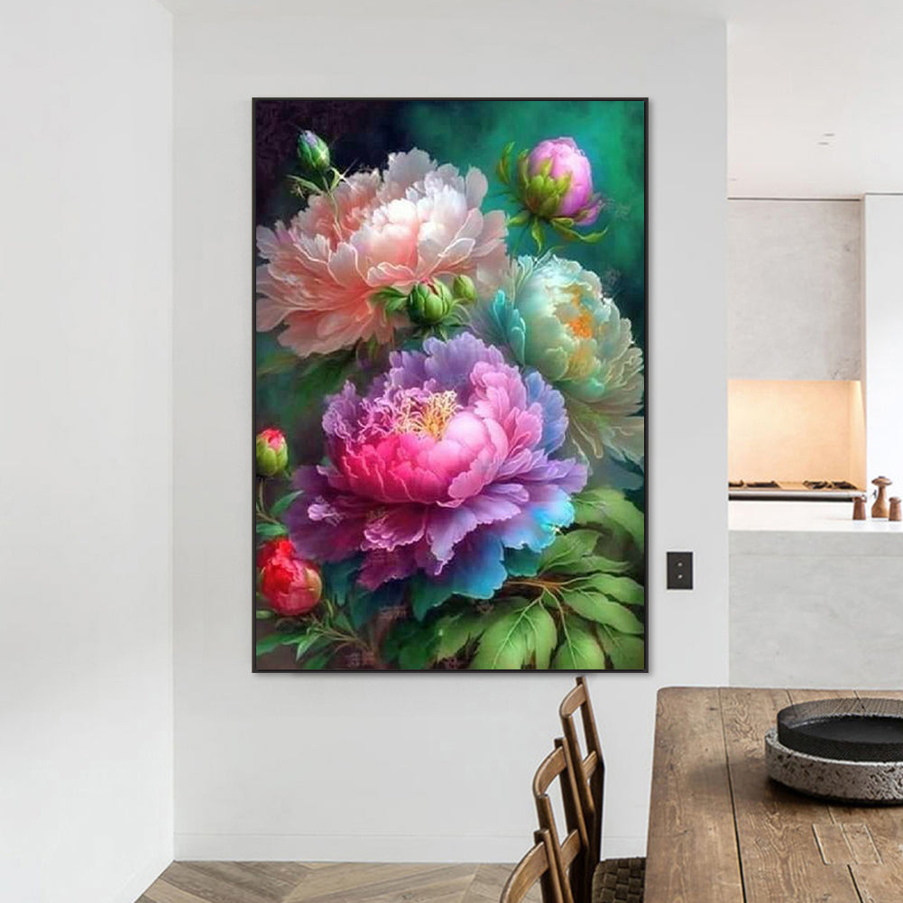 Peony - Full Square Drill Diamond Painting 50*70CM