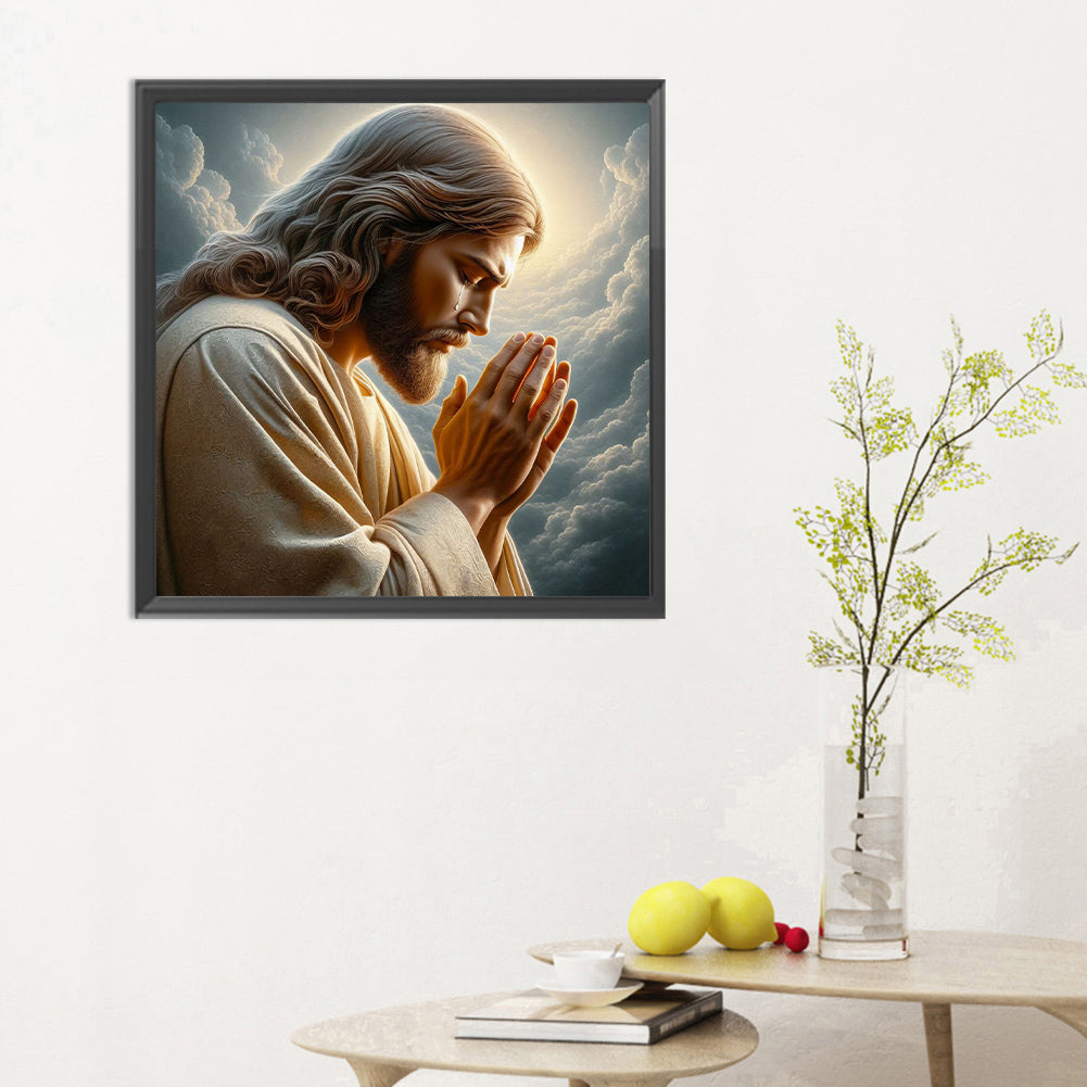 Earth And Jesus - Full Round Drill Diamond Painting 30*30CM