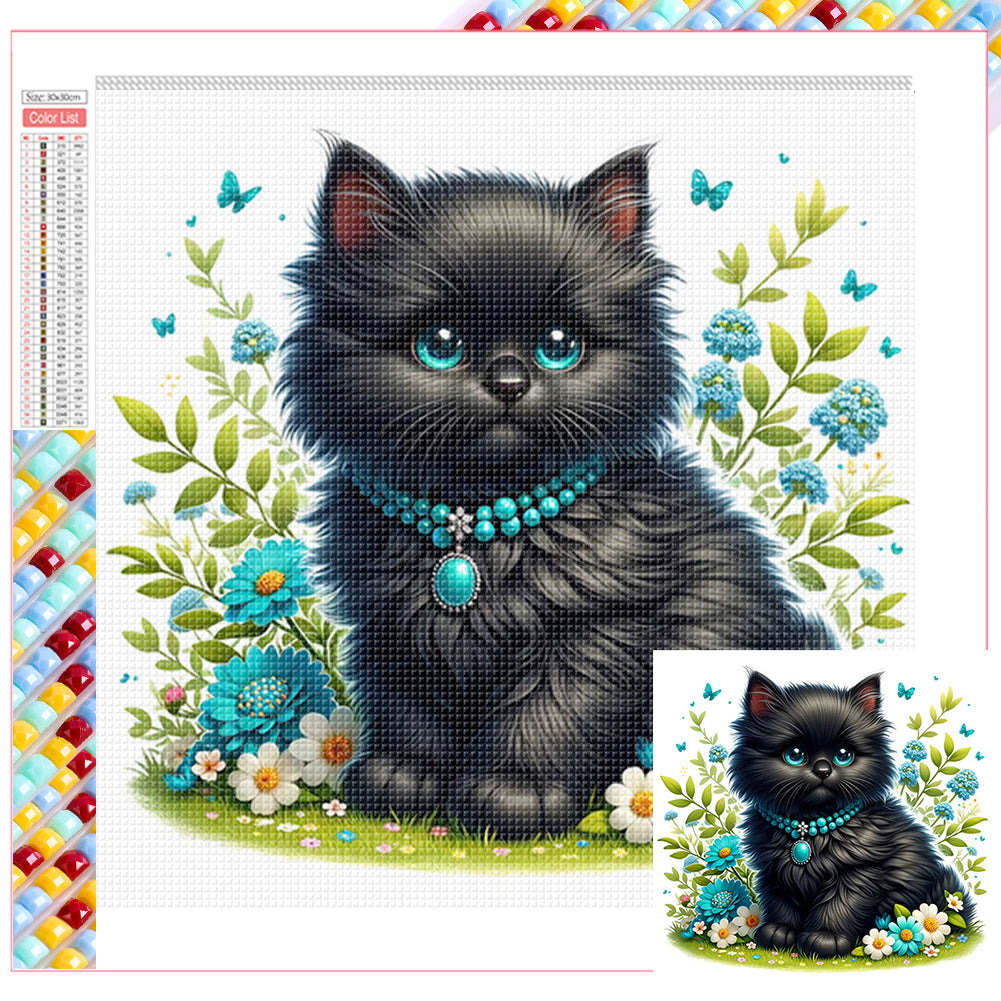 Cute Kitten - Full Square Drill Diamond Painting 30*30CM