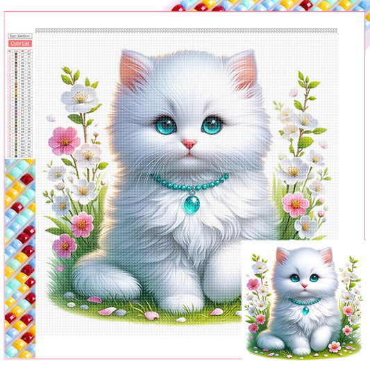 Cute Kitten - Full Square Drill Diamond Painting 30*30CM