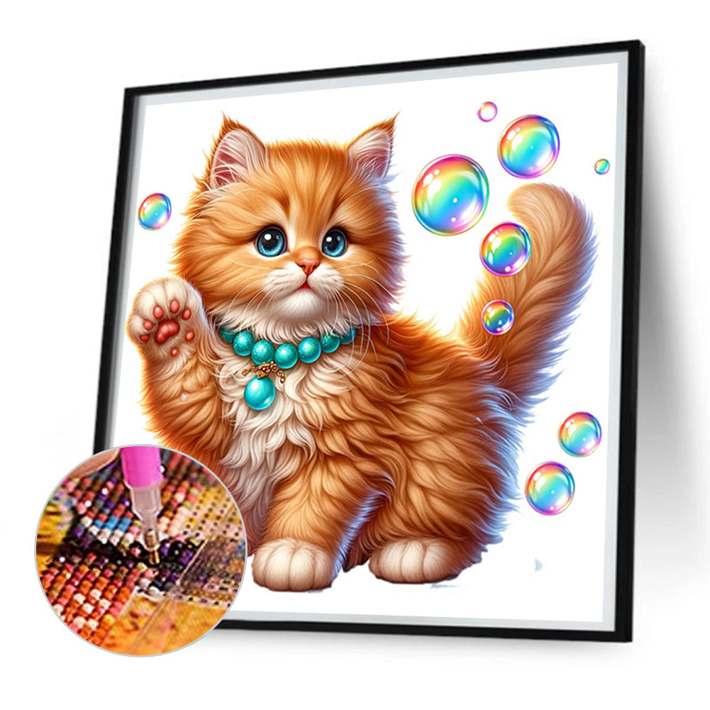 Cute Kitten - Full Square Drill Diamond Painting 30*30CM