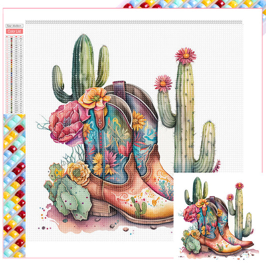Boots - Full Square Drill Diamond Painting 30*30CM