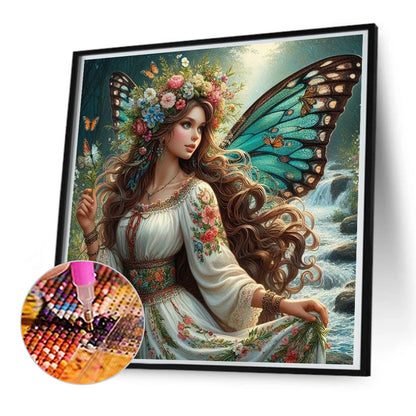 Girl - Full Round Drill Diamond Painting 50*50CM