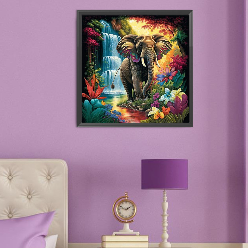 Elephant - Full Round Drill Diamond Painting 50*50CM