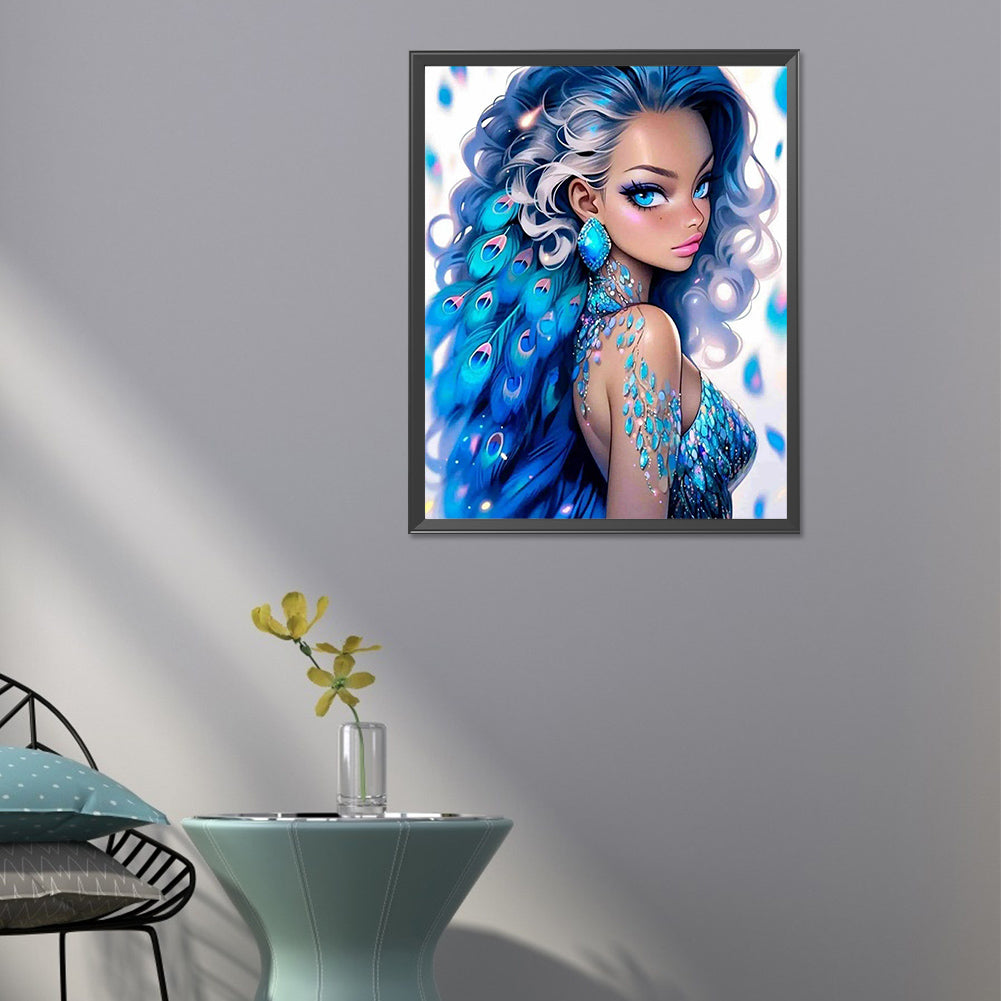 Girl - Full Round Drill Diamond Painting 40*50CM