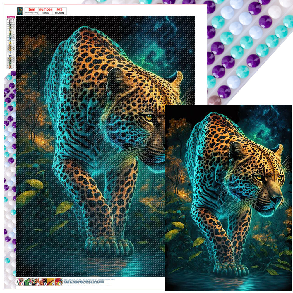 Leopard - Full Round Drill Diamond Painting 50*70CM