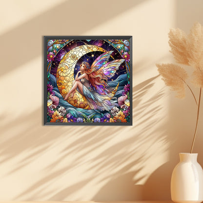 Glass Painting Fairy - Full Round Drill Diamond Painting 30*30CM