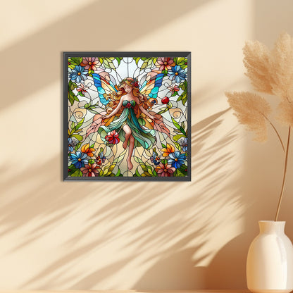 Glass Painting Fairy - Full Round Drill Diamond Painting 30*30CM