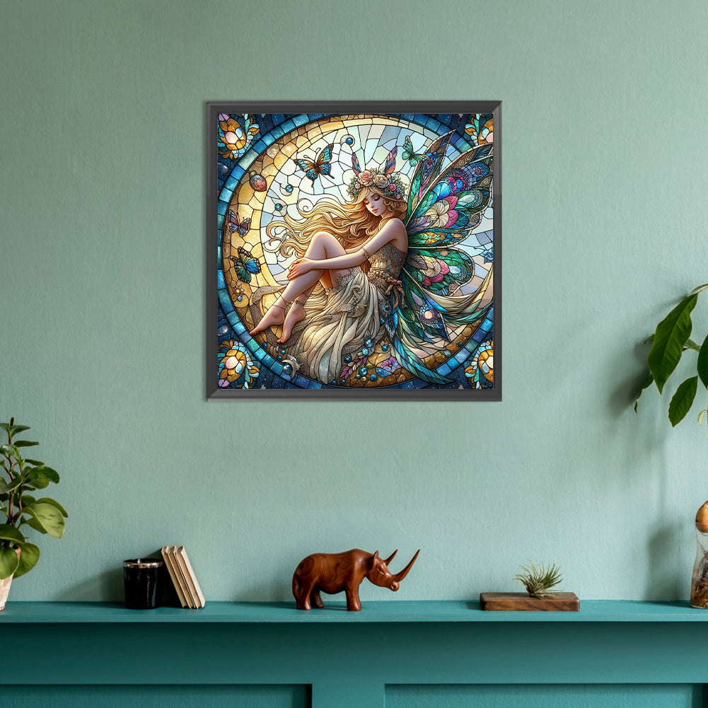 Glass Painting Fairy - Full Round Drill Diamond Painting 30*30CM