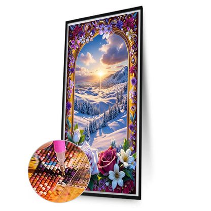 Picture Frame Garden - Full Round Drill Diamond Painting 40*70CM