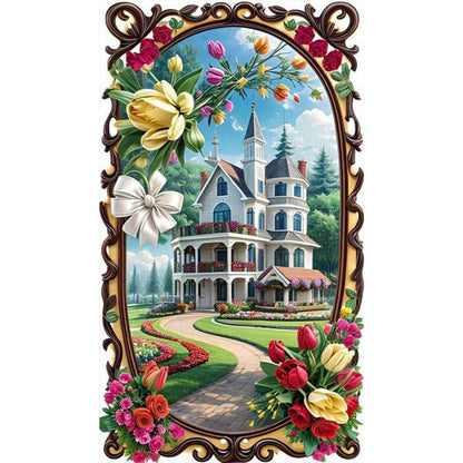 Picture Frame Garden - Full Round Drill Diamond Painting 40*70CM