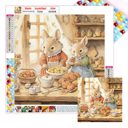 Mouse Making Dessert - Full Square Drill Diamond Painting 30*30CM