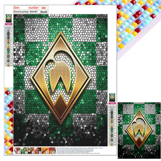 Werder Bremen Logo - Full Square Drill Diamond Painting 30*40CM