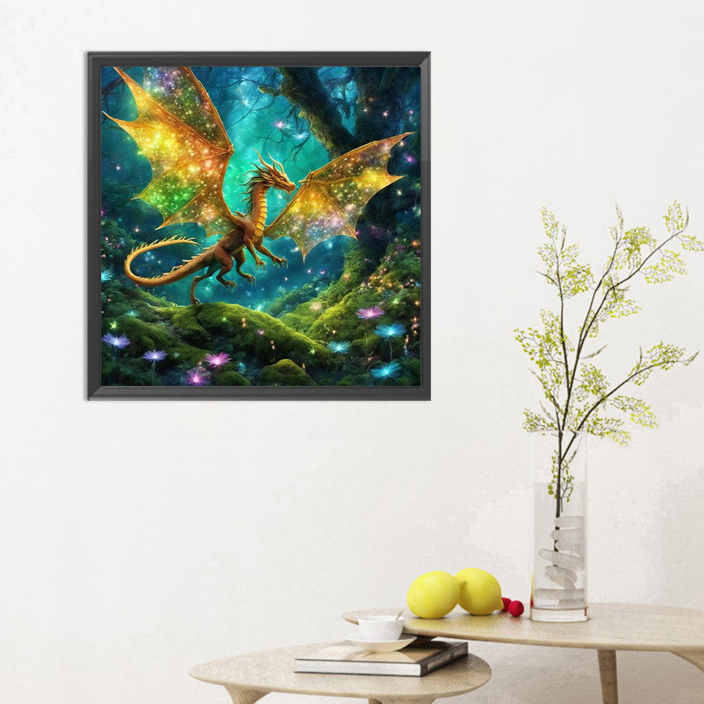 Amazing Pterosaur - Full Round Drill Diamond Painting 30*30CM