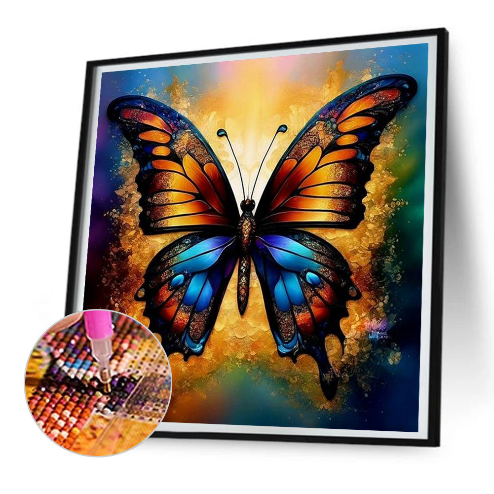 Butterfly - Full Round Drill Diamond Painting 30*30CM