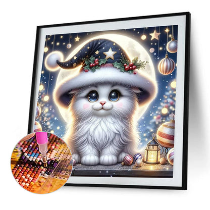 Kitten - Full Round Drill Diamond Painting 35*35CM