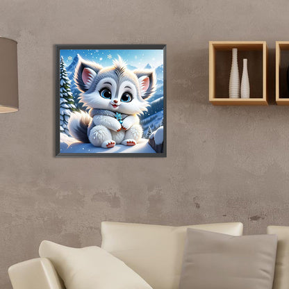 Kitten - Full Round Drill Diamond Painting 35*35CM