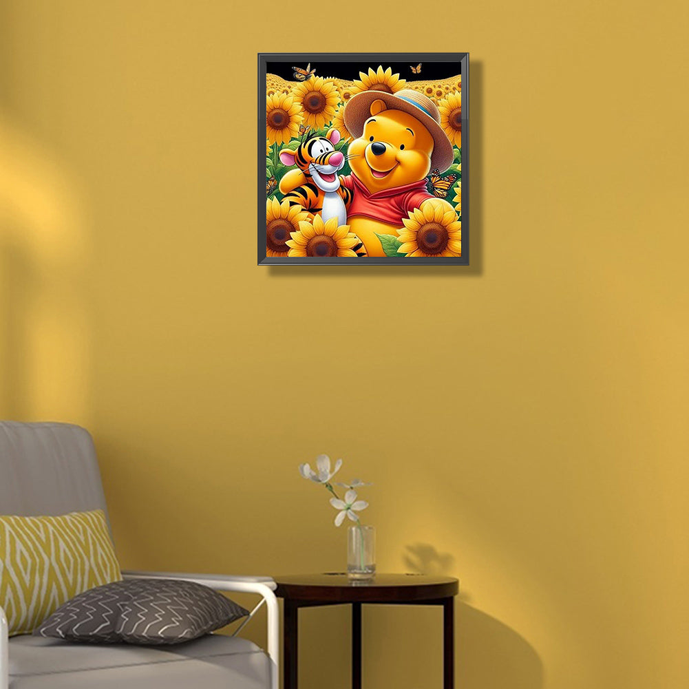 Winnie The Pooh - Full Round Drill Diamond Painting 35*35CM