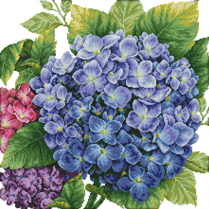 Hydrangeas - Full Round Drill Diamond Painting 50*50CM