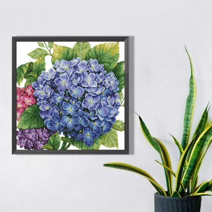 Hydrangeas - Full Round Drill Diamond Painting 50*50CM